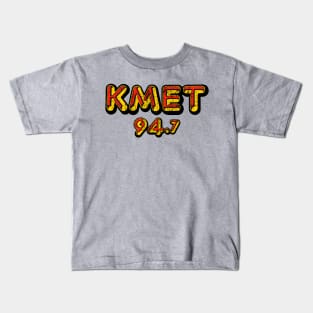 Vintage KMET Radio 94.7 Kids T-Shirt